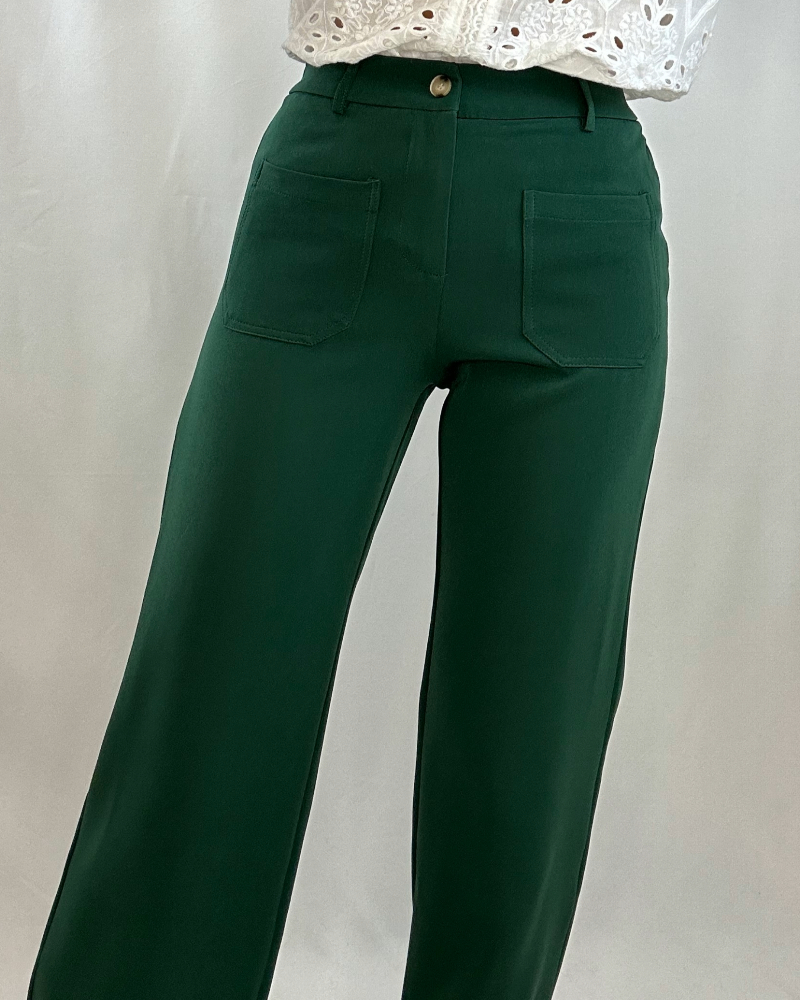 Pantalon Hubert vert Les Simones